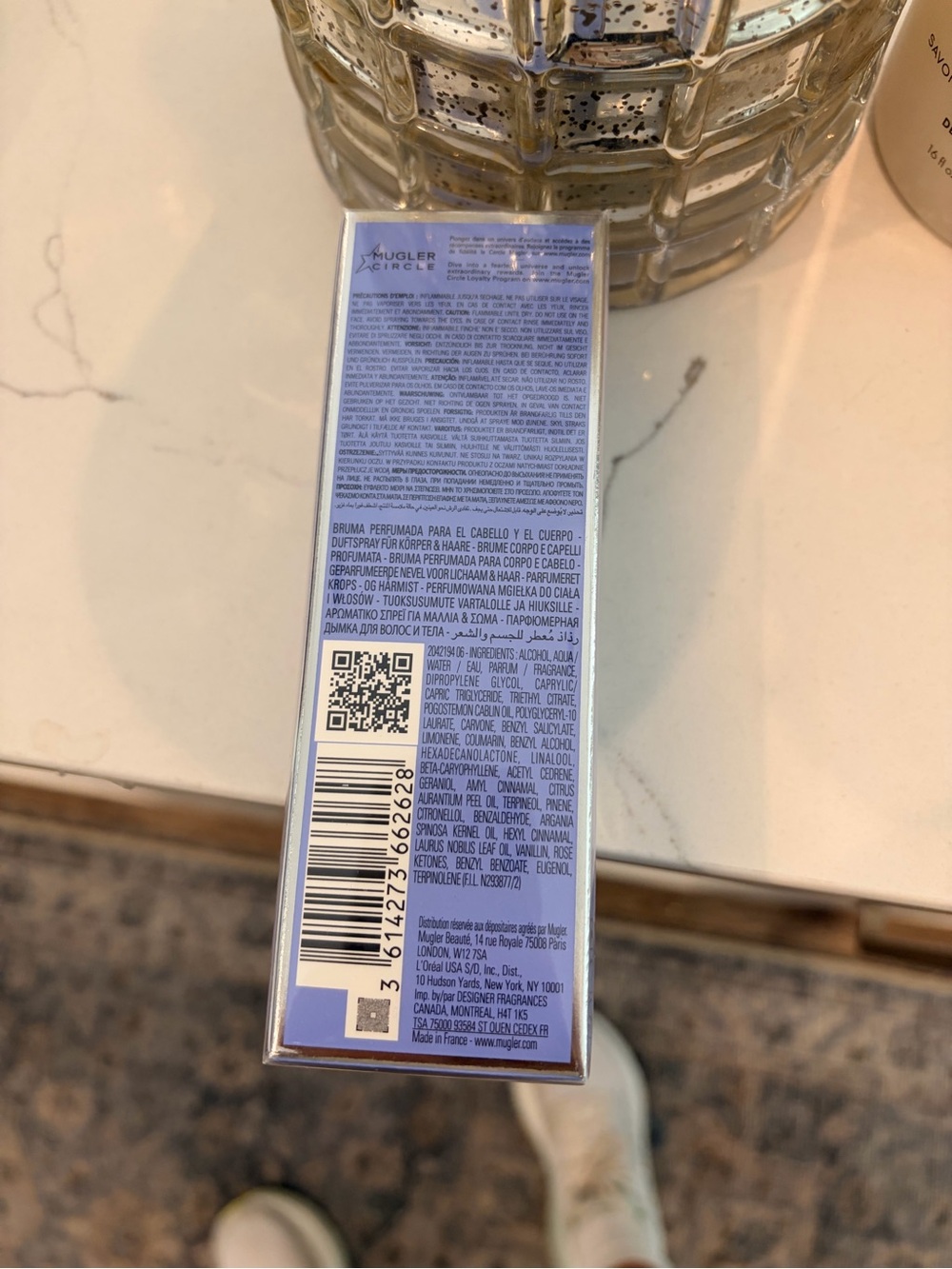 Mugler Angel Hair & Body Fragrance Mist — Lavender Blue Packaging - Picture 2 of 6